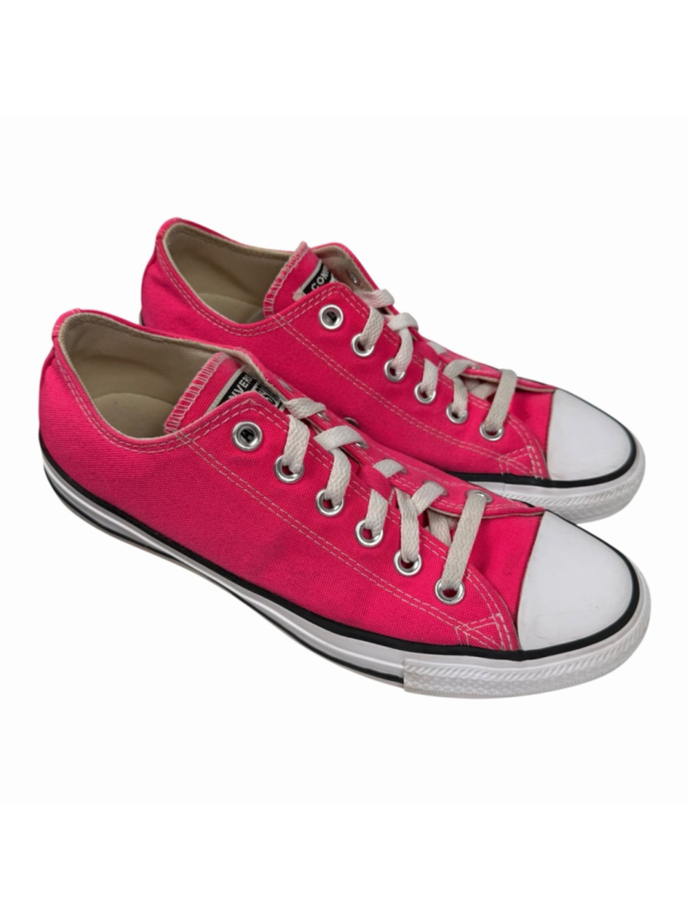Converse Chuck Taylor All Star Low Sneakers Unisex Hot Pink Women Size 8